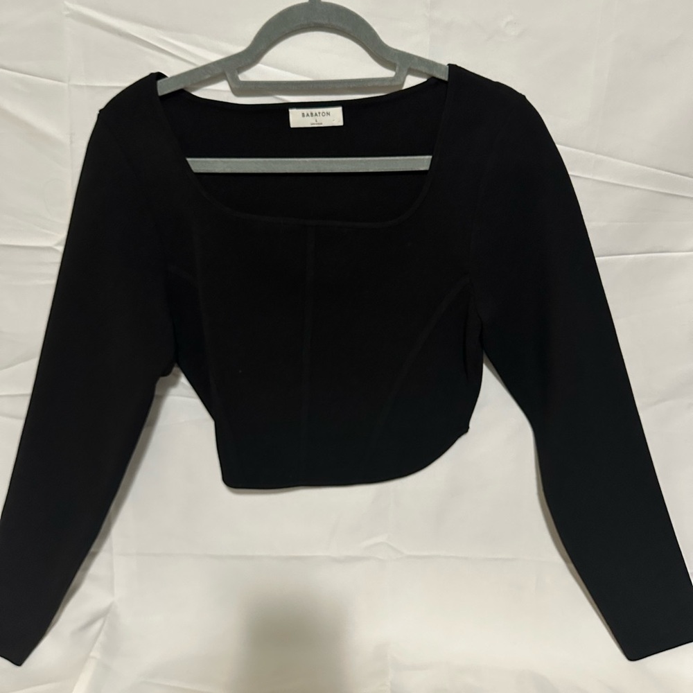 Aritzia Babaton sculpt knit bustier - Black size L